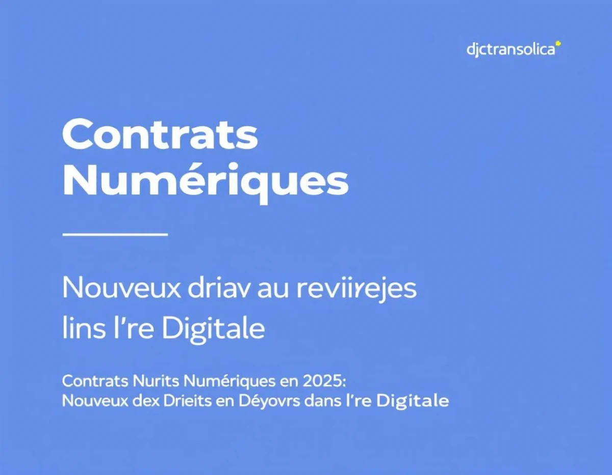 Contrats Numériques en 2025 : Nouveaux Droits et Devoirs dans l'Ère Digitale