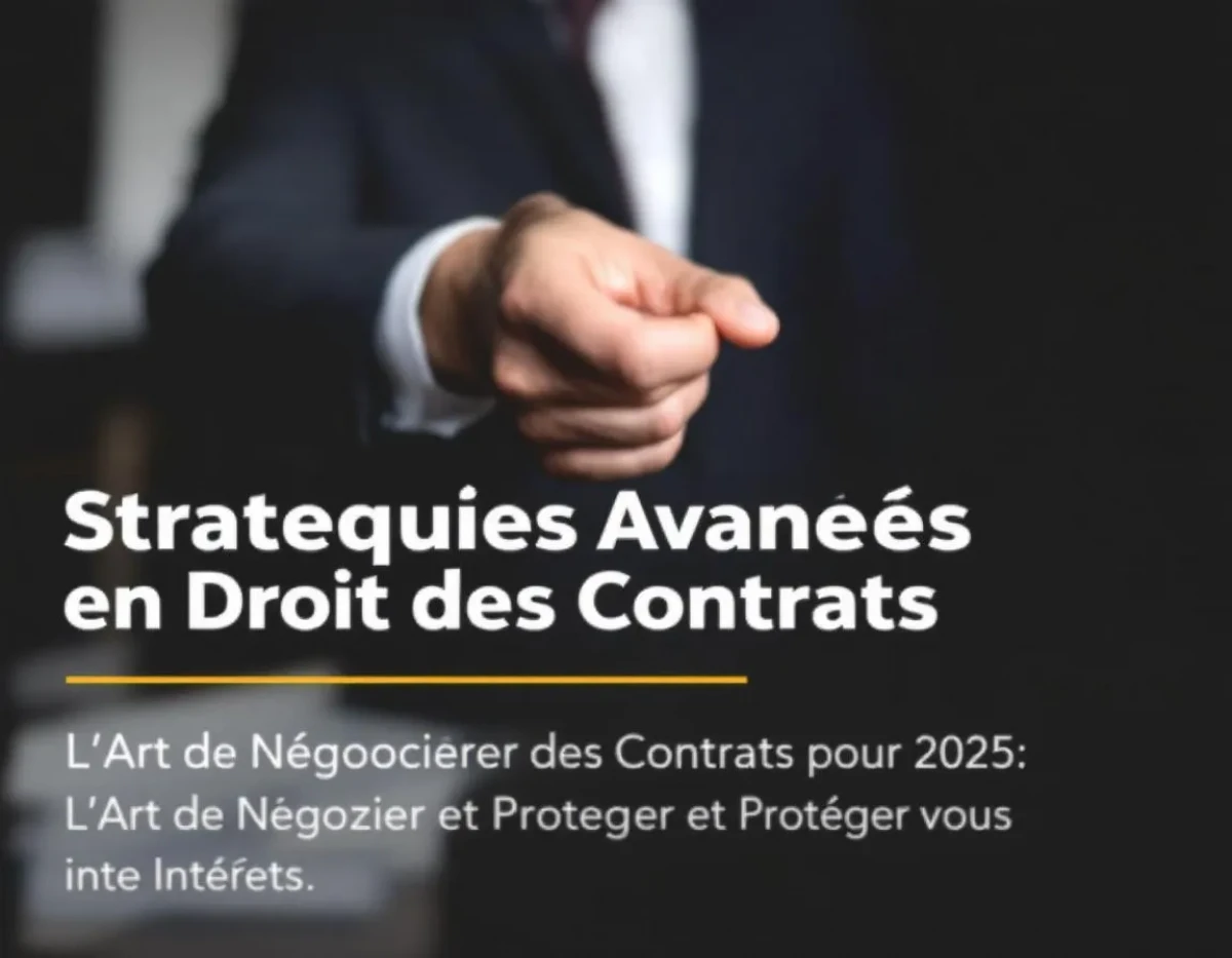 Stratégies Avancées en Droit des Contrats pour 2025 : L'Art de Négocier et Protéger vos Intérêts