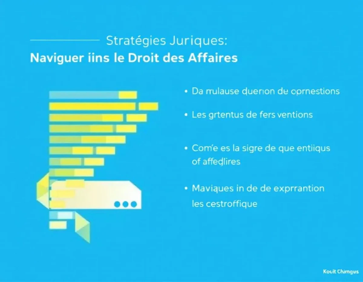 Stratégies Juridiques : Naviguer dans le Droit des Affaires
