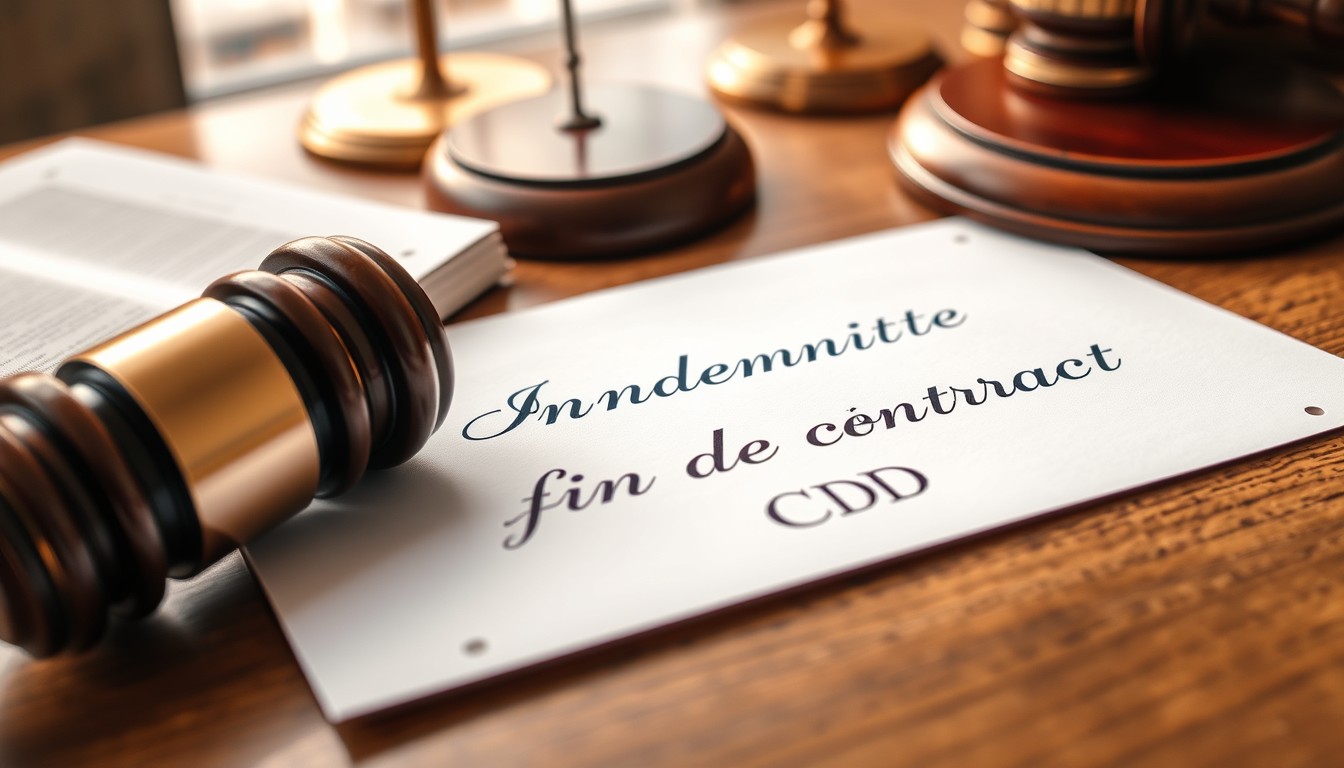 Indemnité fin de contrat cdd calcul aspects juridiques à connaître